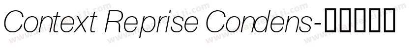 Context Reprise Condens字体转换